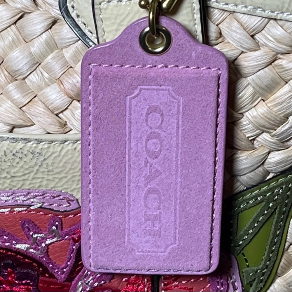 Coach Poppy Straw Floral Tote - Picture 7 of 13